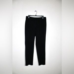 Black Straight Cut Slack Pants